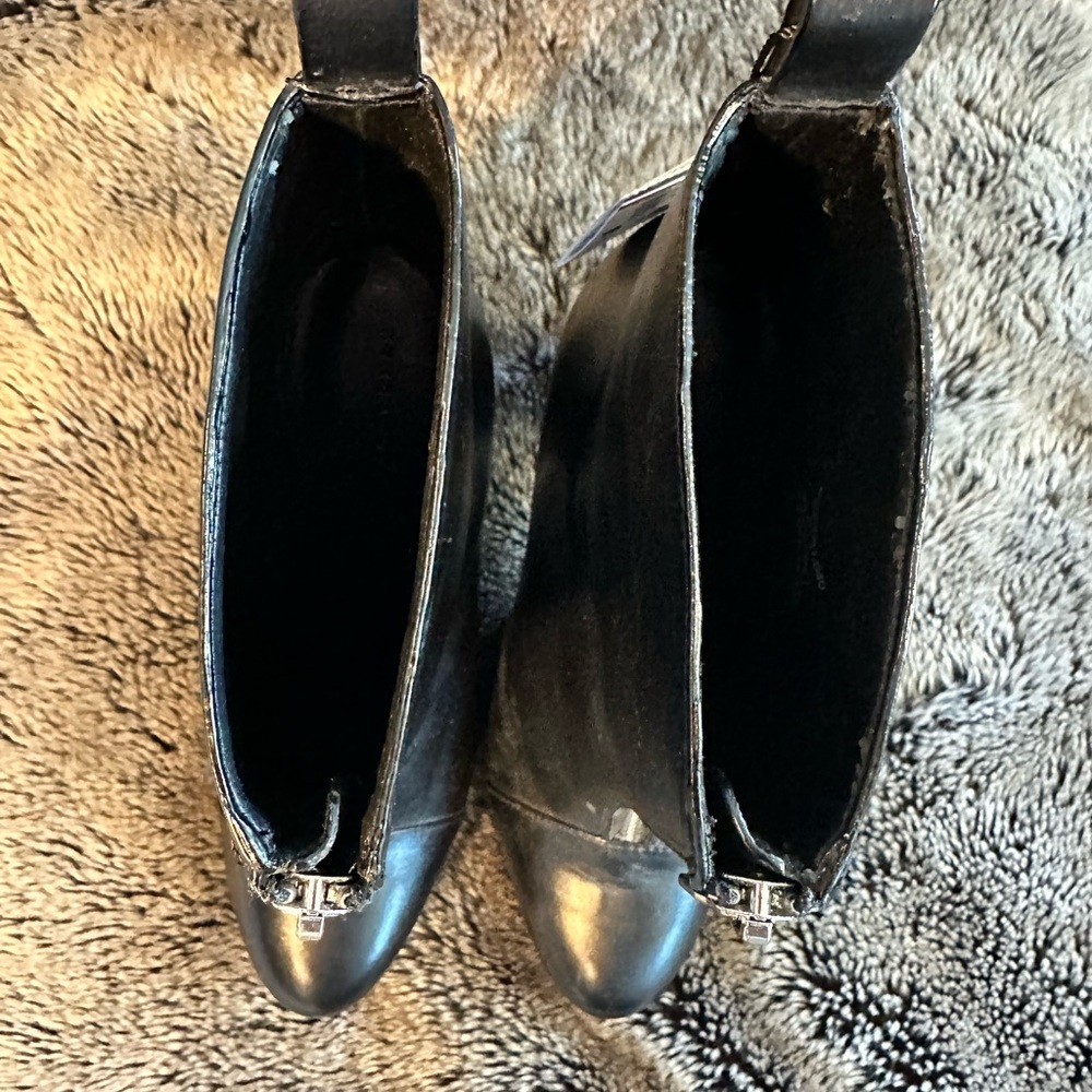 Zara Black Heeled Boots - Picture 3 of 8